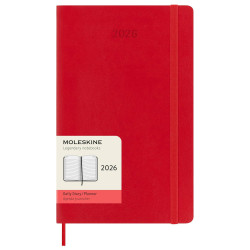 Kalendarz dzienny 2026 L - Moleskine - Scarlet Red miękka okładka