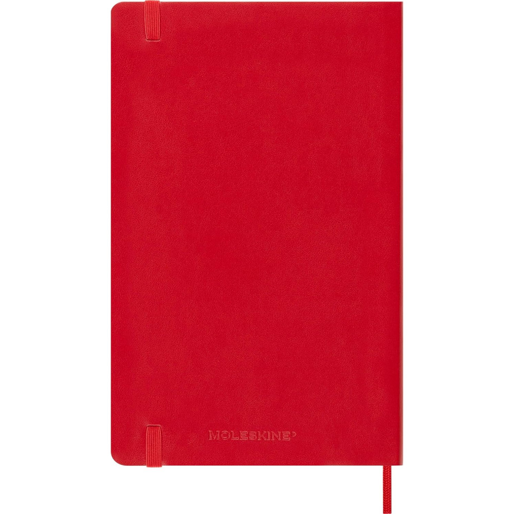Kalendarz dzienny 2026 L - Moleskine - Scarlet Red miękka okładka