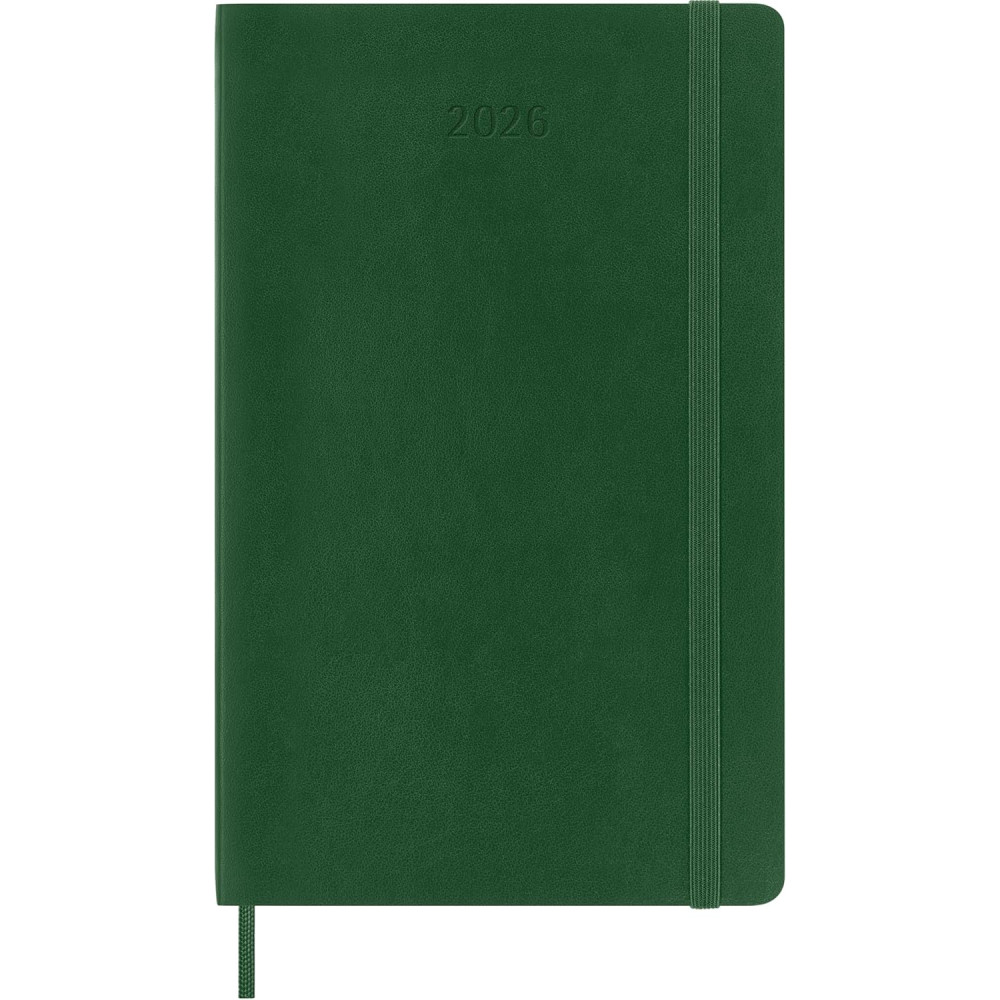 Daily planner 2026 L - Moleskine - Myrtle Green soft cover