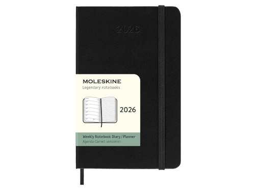 Weekly planner 2026 P - Moleskine - Black hard cover