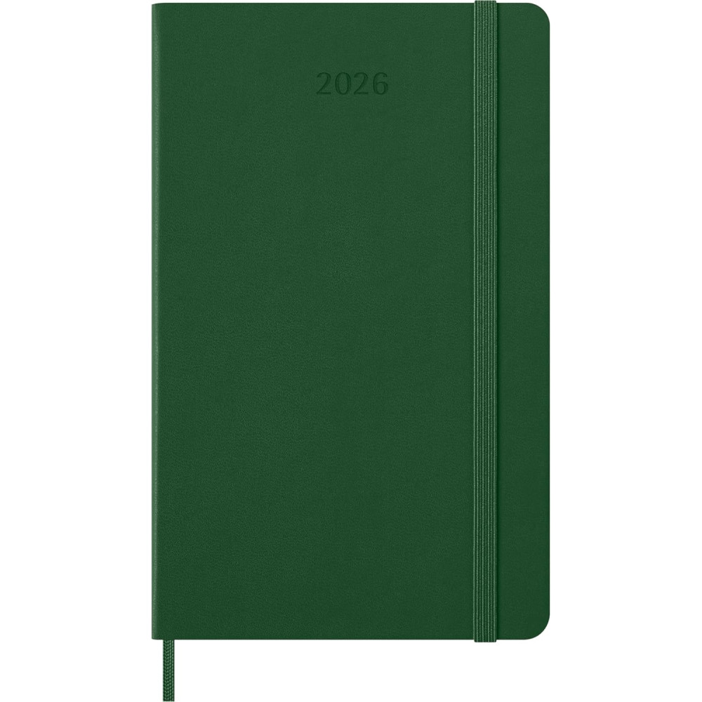 Kalendarz tygodniowy 2026 L - Moleskine - Myrtle Green twarda okładka