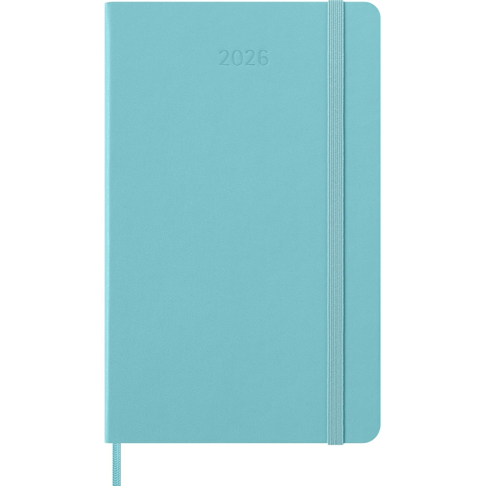Weekly planner 2026 L - Moleskine - Aquamarine hard cover