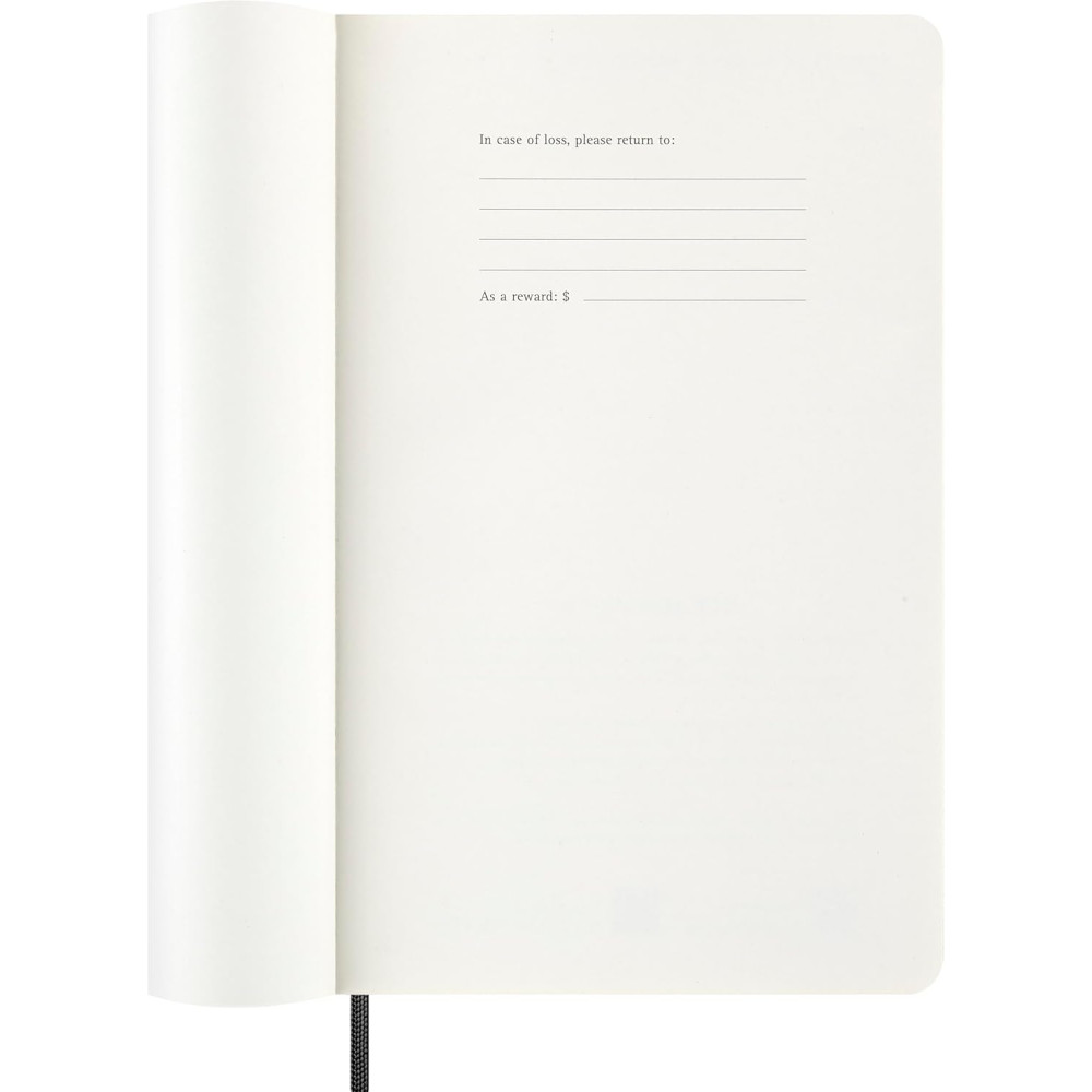 Weekly planner 2026 L - Moleskine - Black soft cover