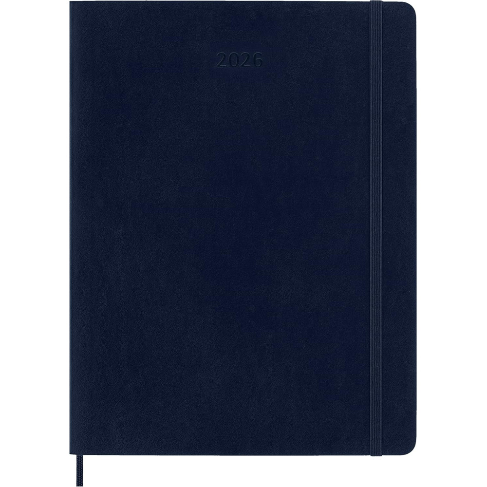 Kalendarz tygodniowy 2026 XL - Moleskine - Sapphire Blue miękka okładka