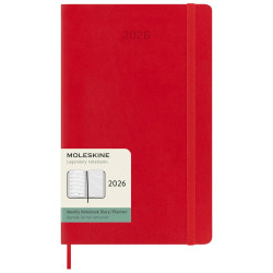 Kalendarz tygodniowy 2026 L - Moleskine - Scarlet Red miękka okładka