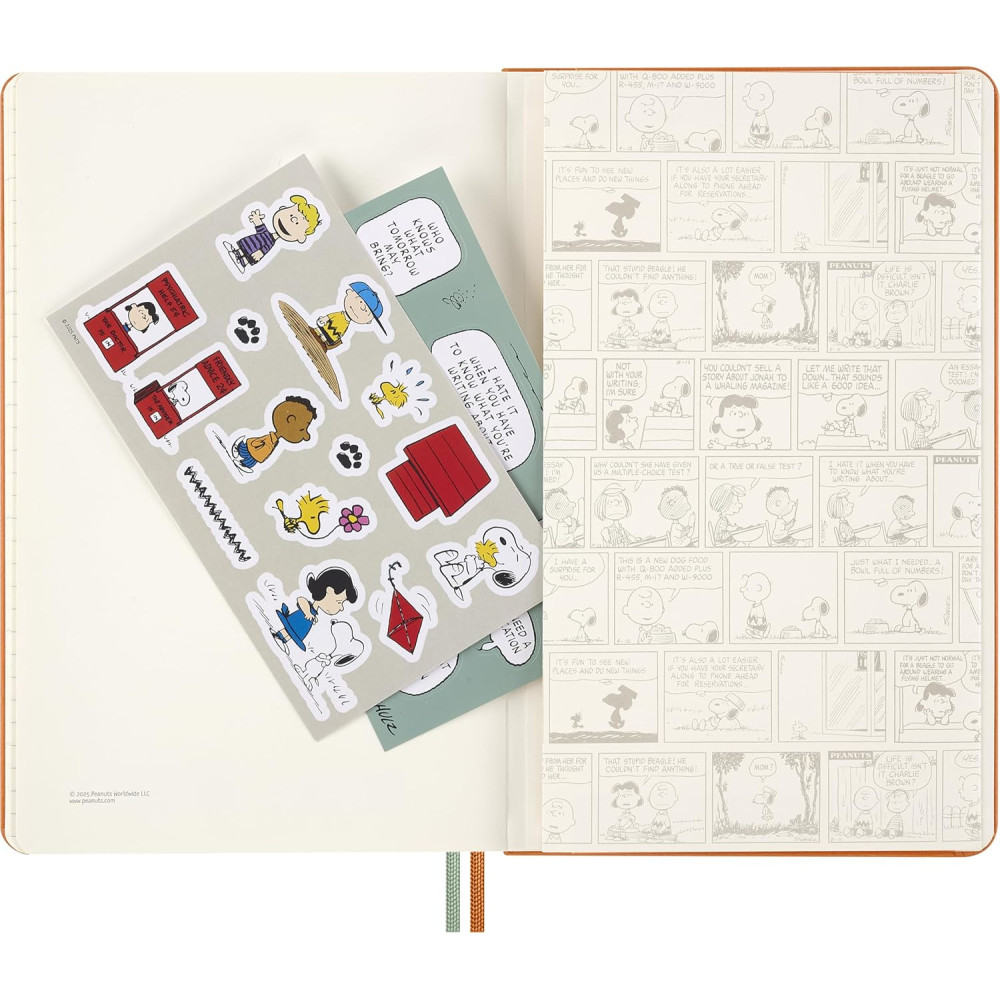 Kalendarz tygodniowy Peanuts Snoopy 2026 L - Moleskine - twarda okładka