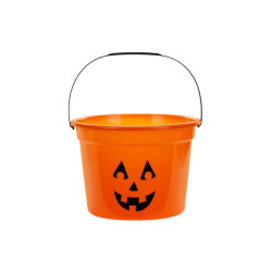 Halloween Pumpkin bucket - 20.5 x 15 cm