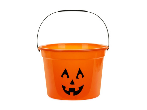 Halloween Pumpkin bucket - 20.5 x 15 cm