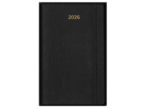 Kalendarz tygodniowy Skóra Węża 2026 L - Moleskine - Black miękka okładka