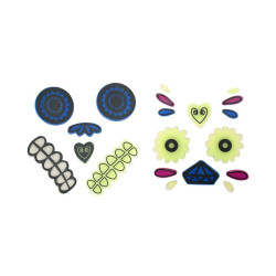 Halloween gel stickers for Pumpkin - mix 2 szt.