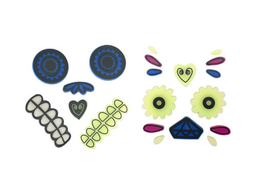 Halloween gel stickers for Pumpkin - mix 2 szt.