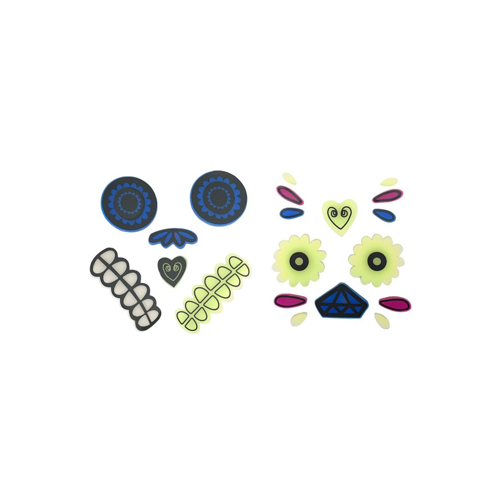 Halloween gel stickers for Pumpkin - mix 2 szt.