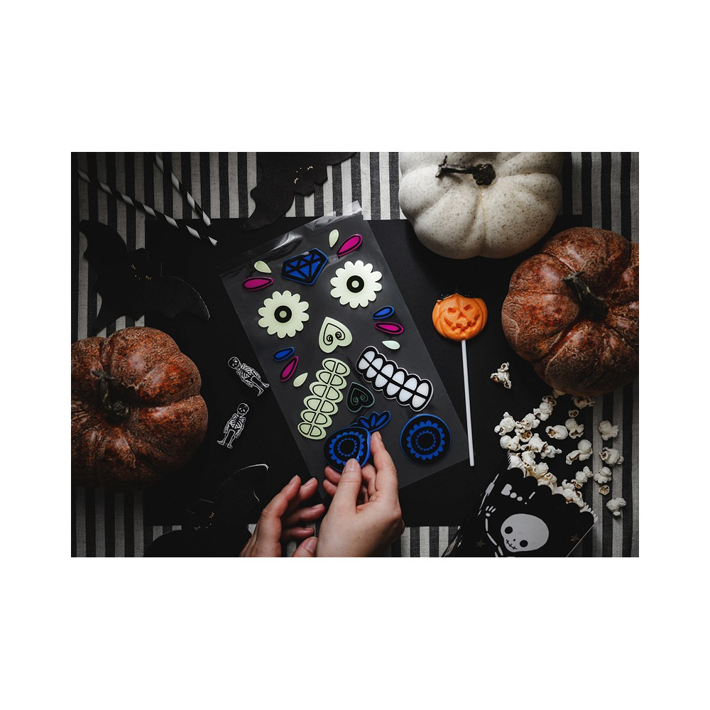 Halloween gel stickers for Pumpkin - mix 2 szt.