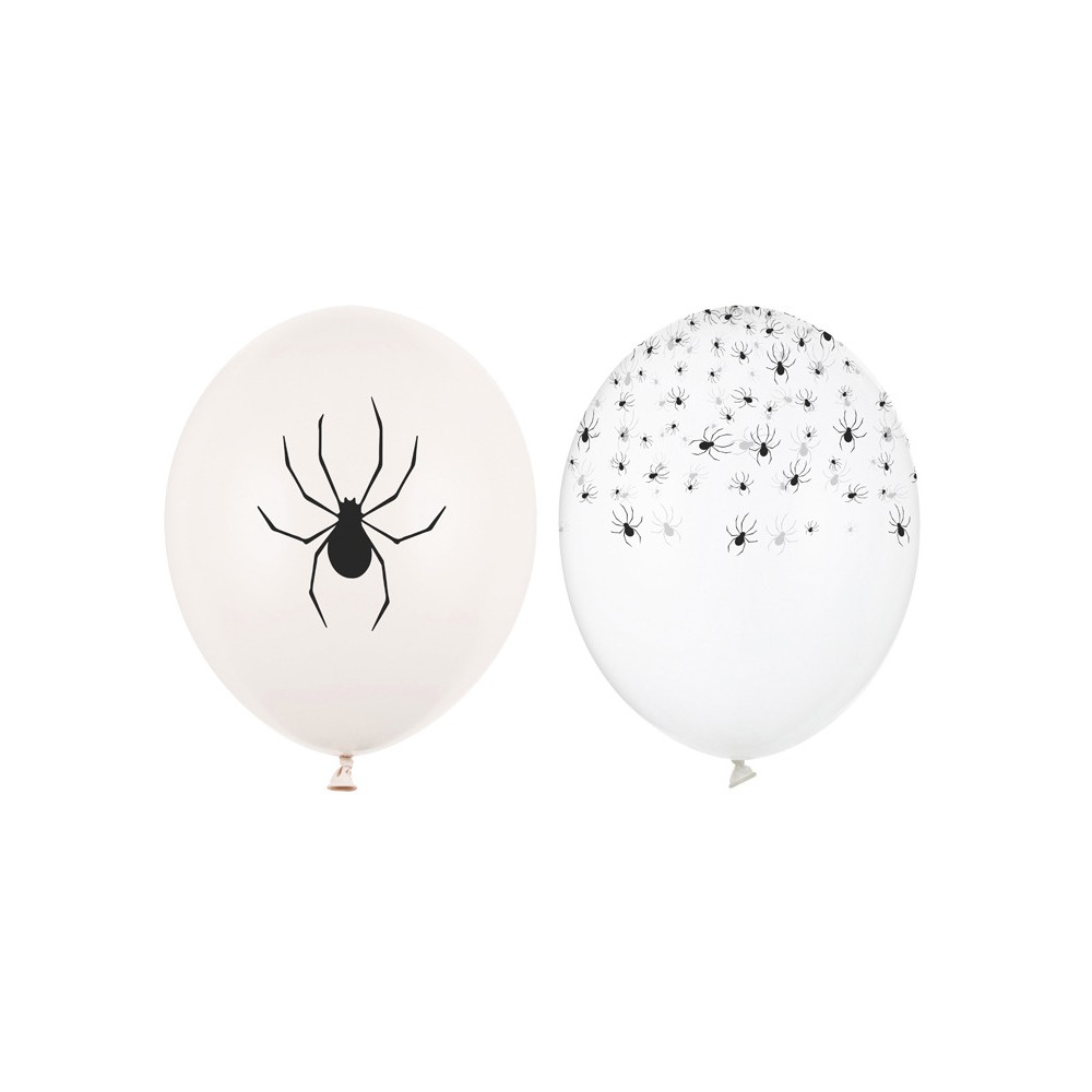 Halloweenowe balony Pająki - 30 cm 50 szt.