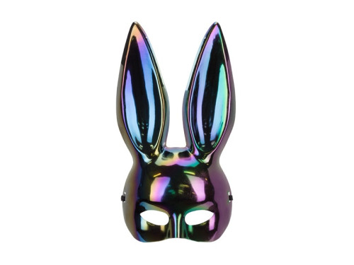 Halloween rabbit mask - black 16,5 x 34 cm
