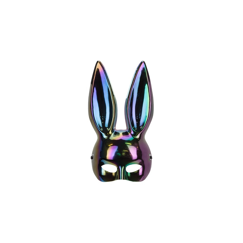 Halloween rabbit mask - black 16,5 x 34 cm