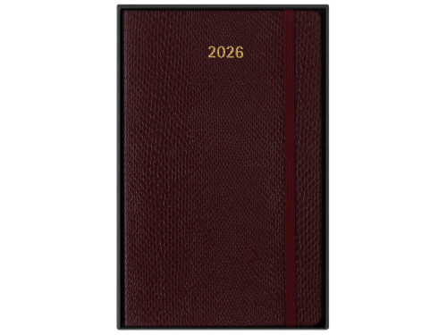 Kalendarz tygodniowy Skóra Węża 2026 L - Moleskine - Bordeaux miękka okładka