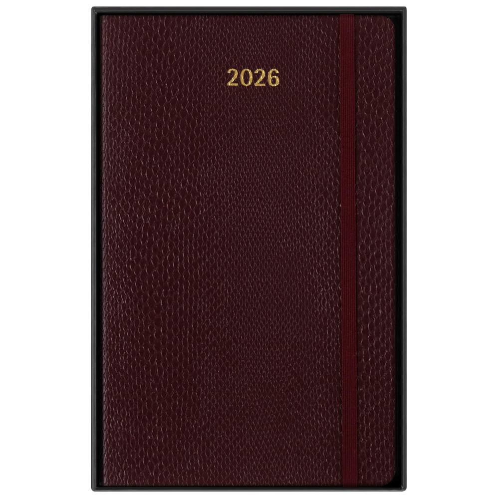 Kalendarz tygodniowy Skóra Węża 2026 L - Moleskine - Bordeaux miękka okładka
