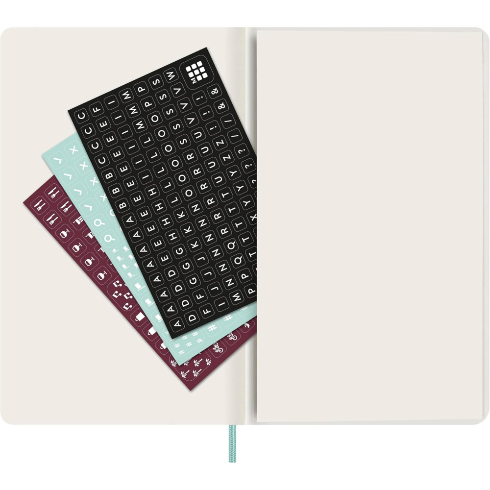 Weekly planner Snake Skin 2026 L - Moleskine - Sage Green soft cover