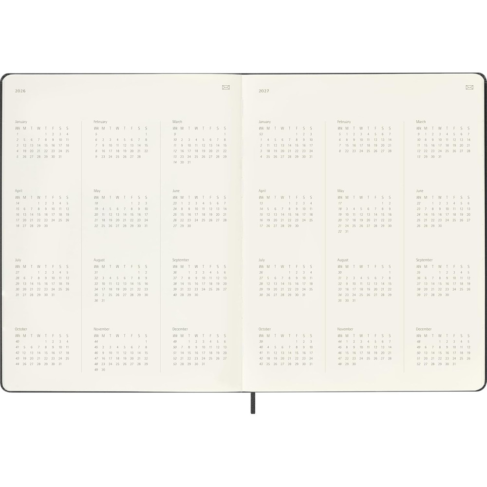 Weekly planner Pro Smart 2026 XL - Moleskine - Black hard cover