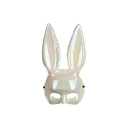 Halloween Rabbit mask - white 16.5 x 34 cm