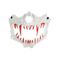 Halloweenowa maska Czaszka Szczęka - 16,5 x 14 cm