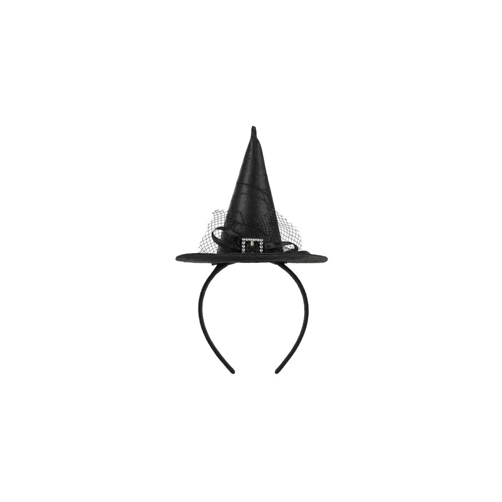 Halloween Witch's Hat band - black 17 x 28 cm