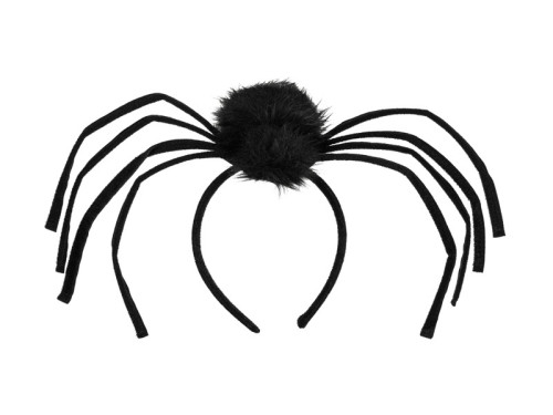 Halloween Spider headband - black 19 x 32 cm