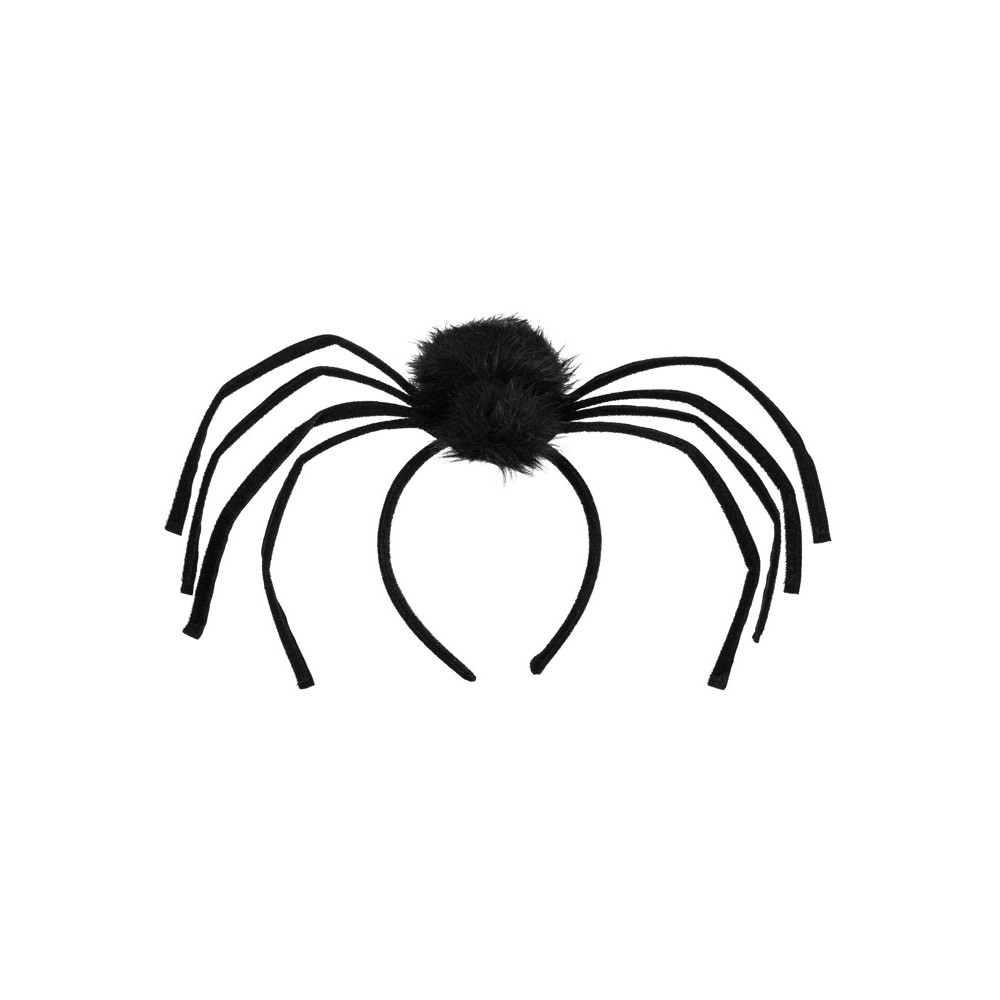 Halloween Spider headband - black 19 x 32 cm