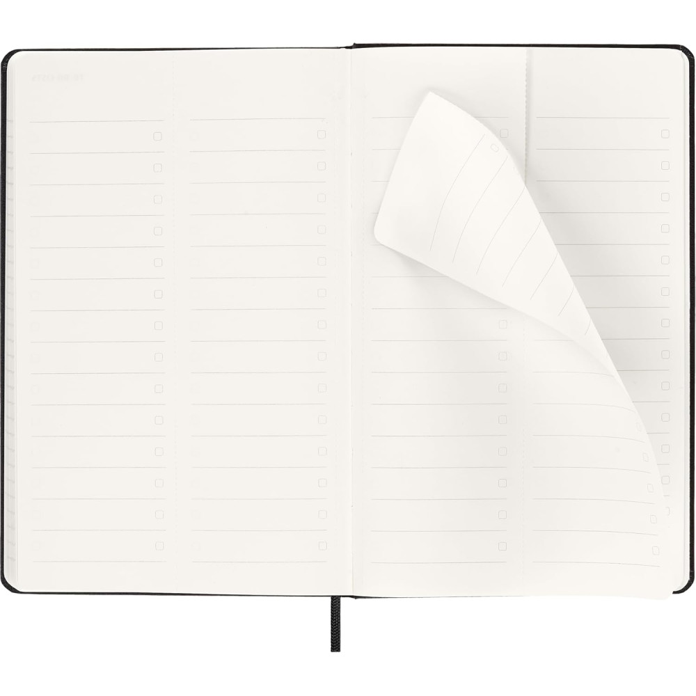 Kalendarz tygodniowy wertykalny PRO 2026 L - Moleskine - Black twarda okładka