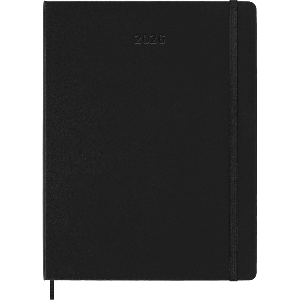 Weekly vertical planner Pro 2026 XL - Moleskine - Black hard cover