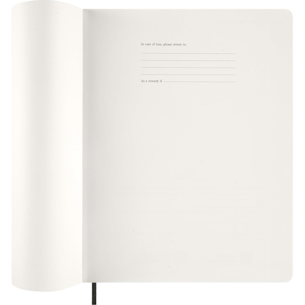Weekly vertical planner 2026 XXL - Moleskine - Black soft cover