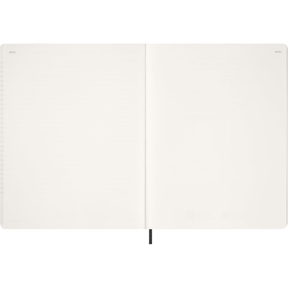 Weekly vertical planner 2026 XXL - Moleskine - Black soft cover