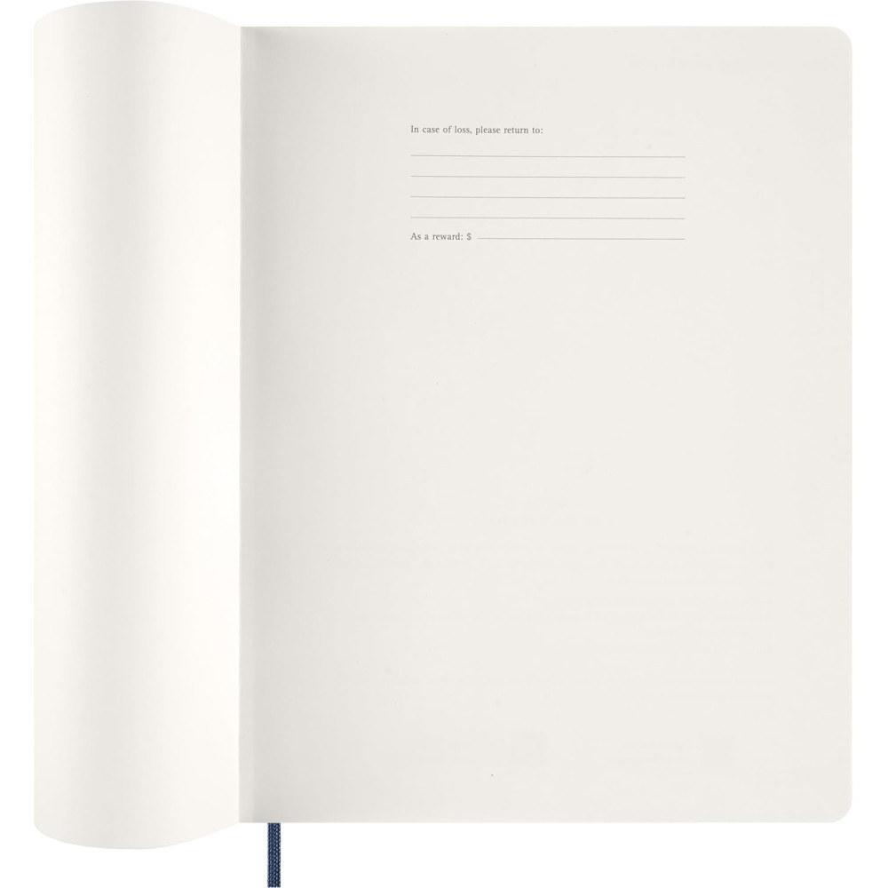 Weekly vertical planner 2026 XXL - Moleskine - Sapphire Blue soft cover