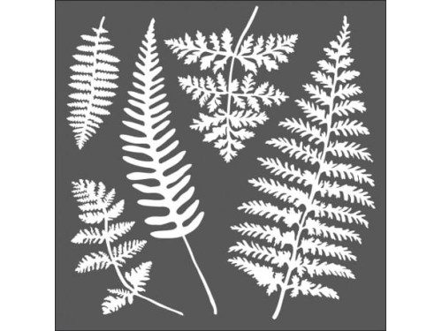 Stamperia decorative template - Fern leaves 18 x 18 cm
