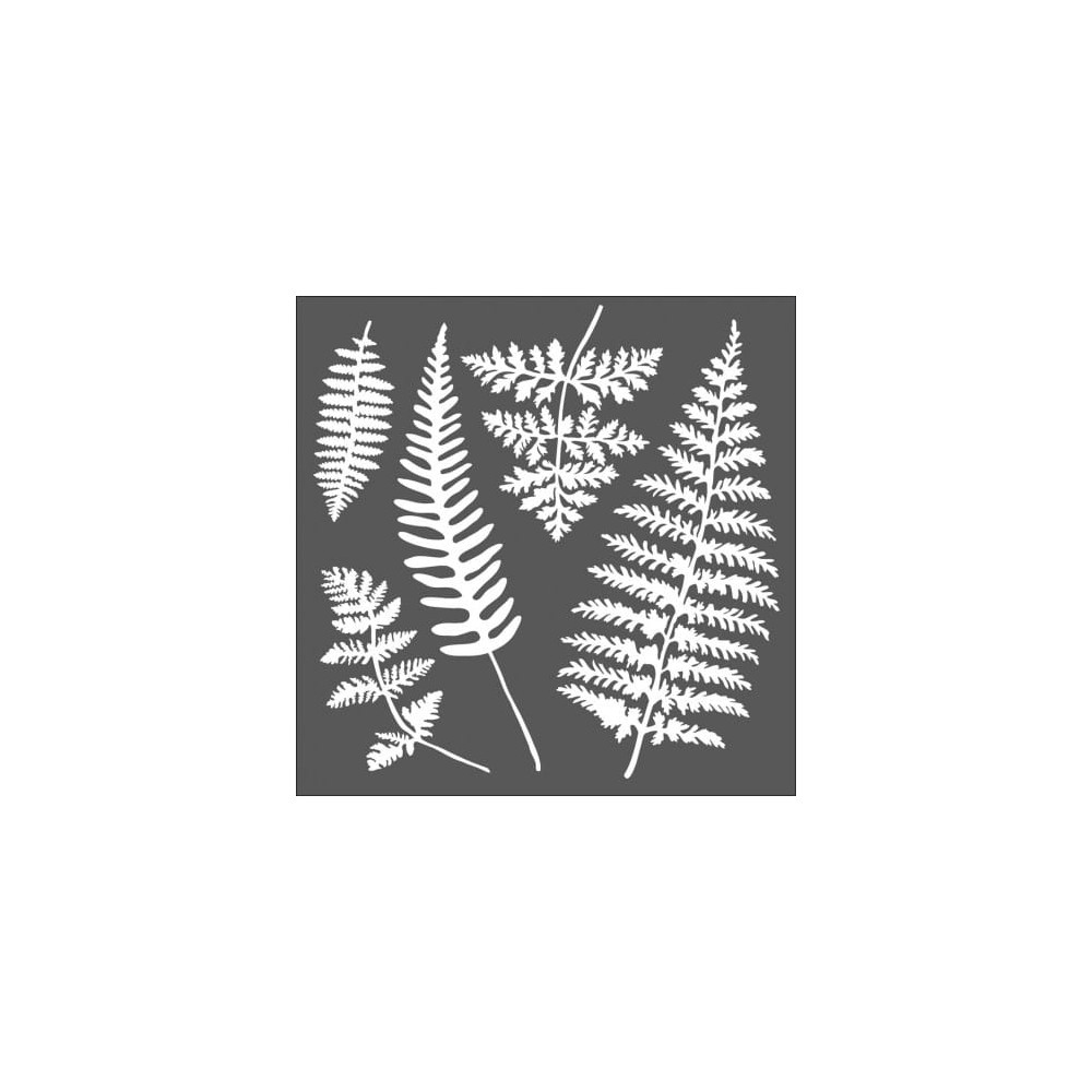 Stamperia decorative template - Fern leaves 18 x 18 cm