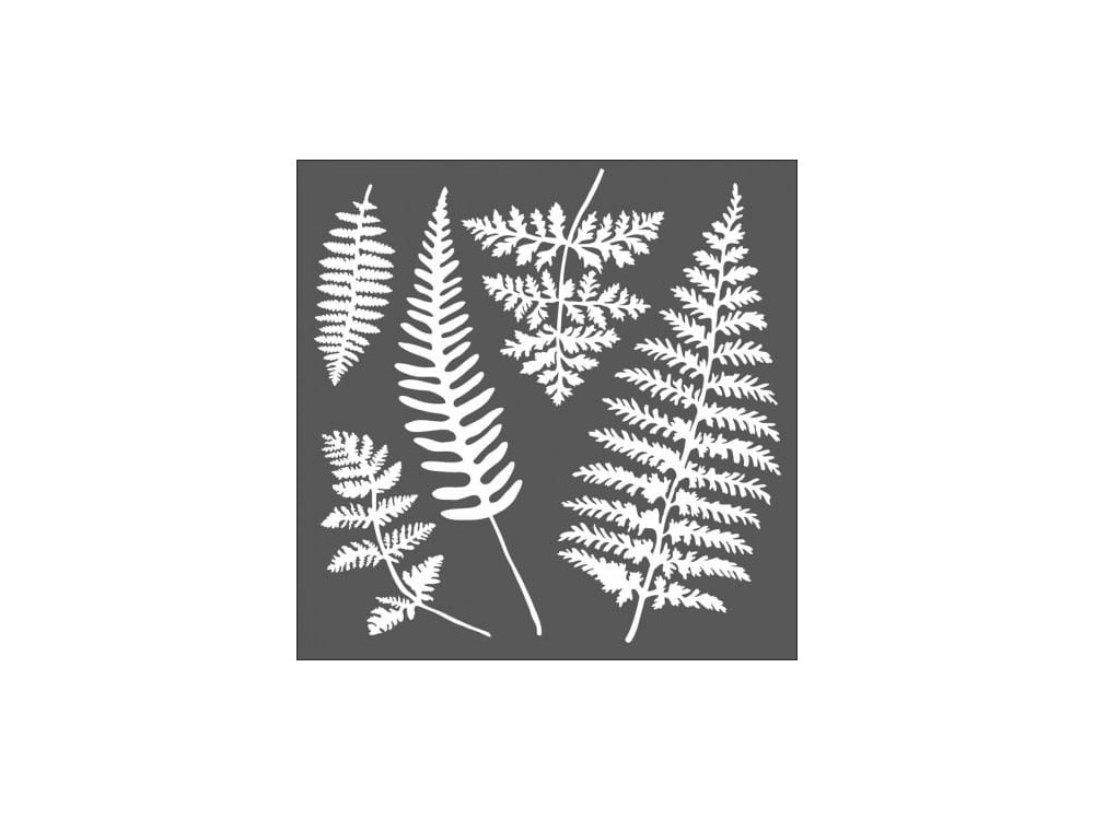 Stamperia decorative template - Fern leaves 18 x 18 cm