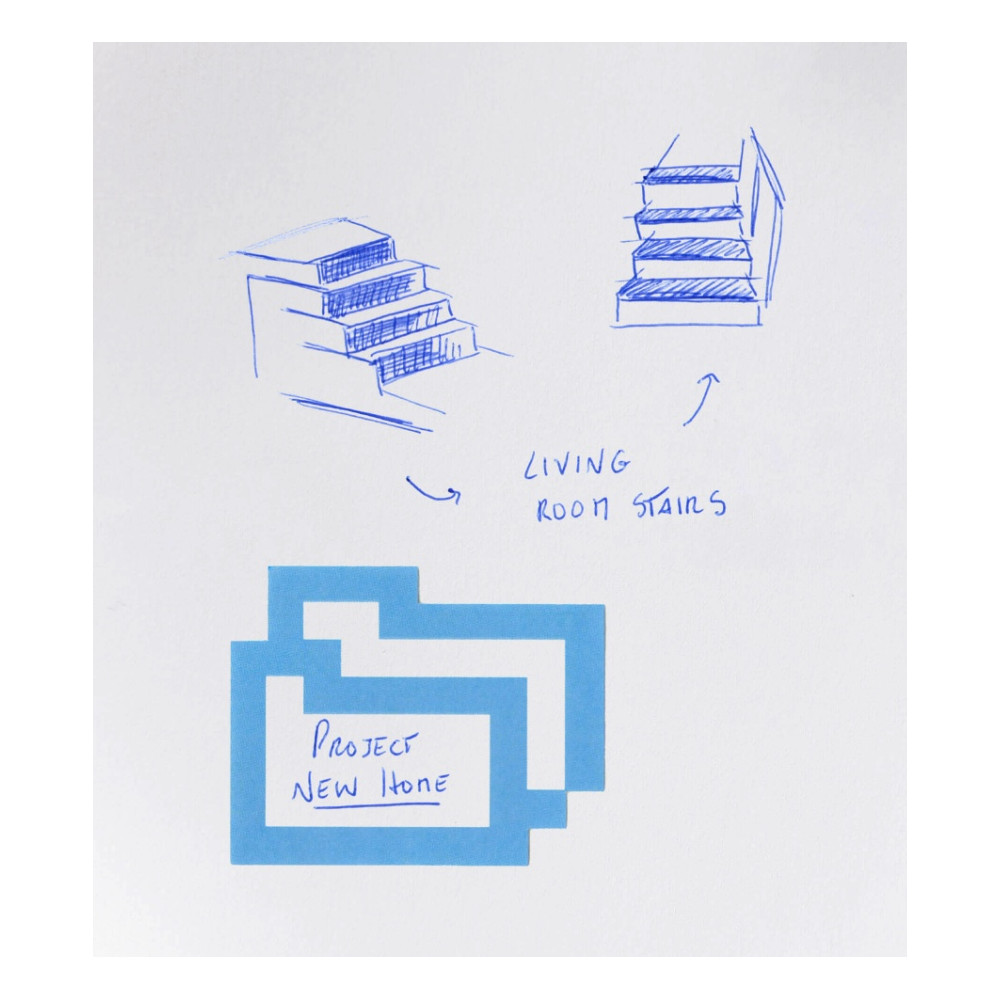 Plain notebook Naked A5 - mishmash - Light Blue softcover