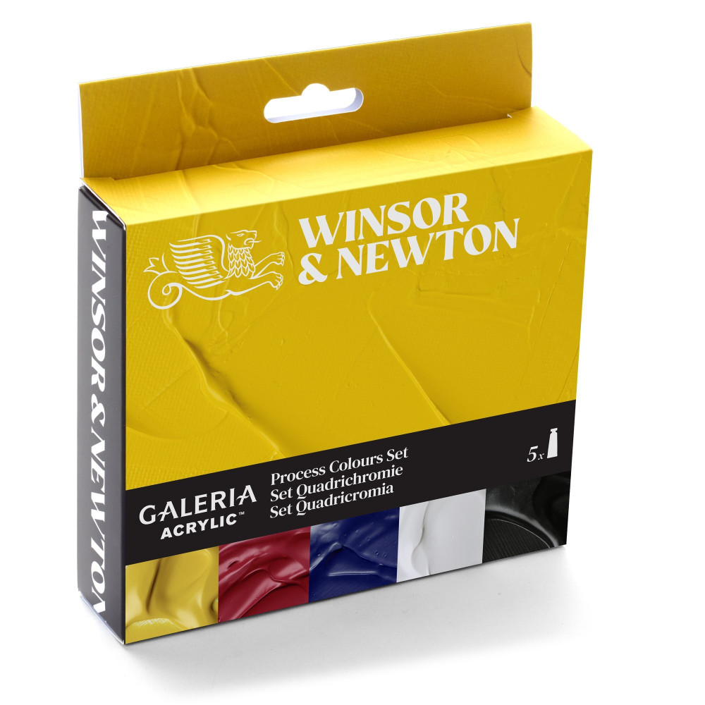 Zestaw farb akrylowych Galeria - Winsor & Newton - CMYK 6 szt.