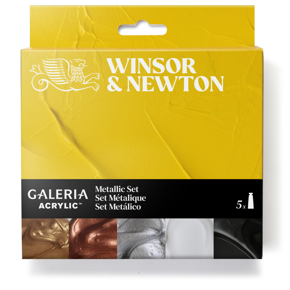 Set of acrylic paints Gallery - Winsor & Newton - Metallic 6 pcs.