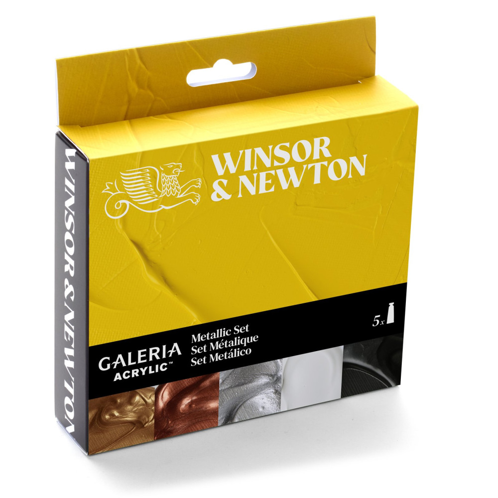 Set of acrylic paints Gallery - Winsor & Newton - Metallic 6 pcs.