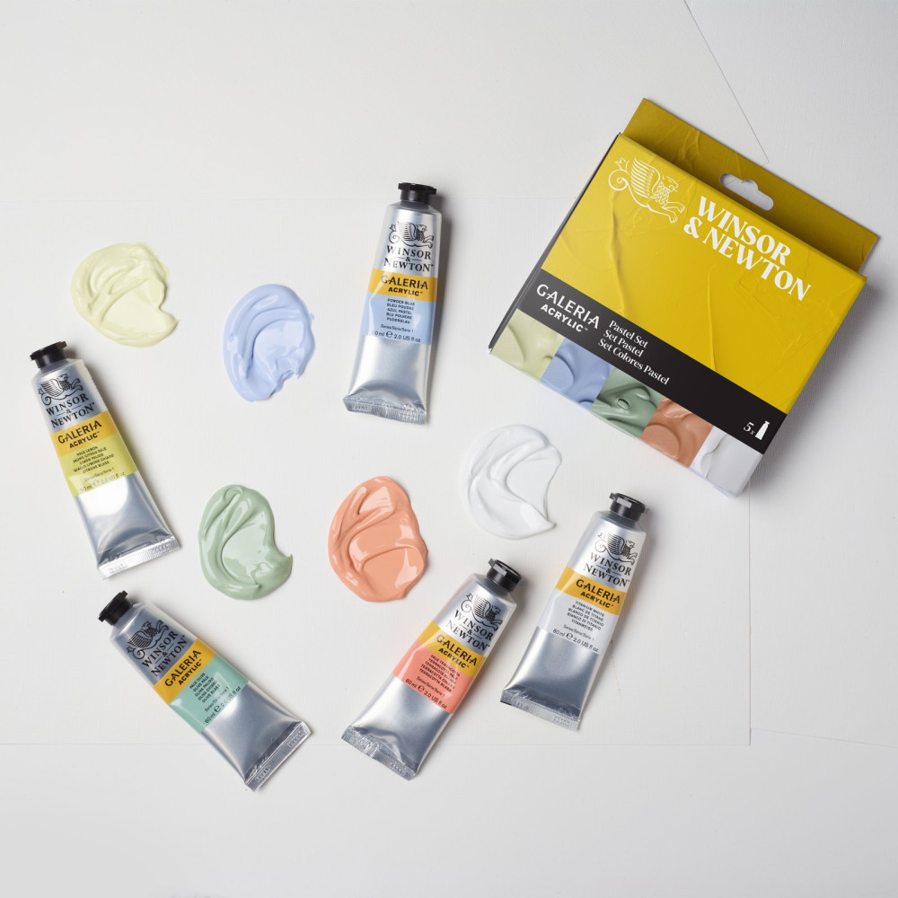 Set of acrylic paints Gallery - Winsor & Newton - Pastel 6 pcs.