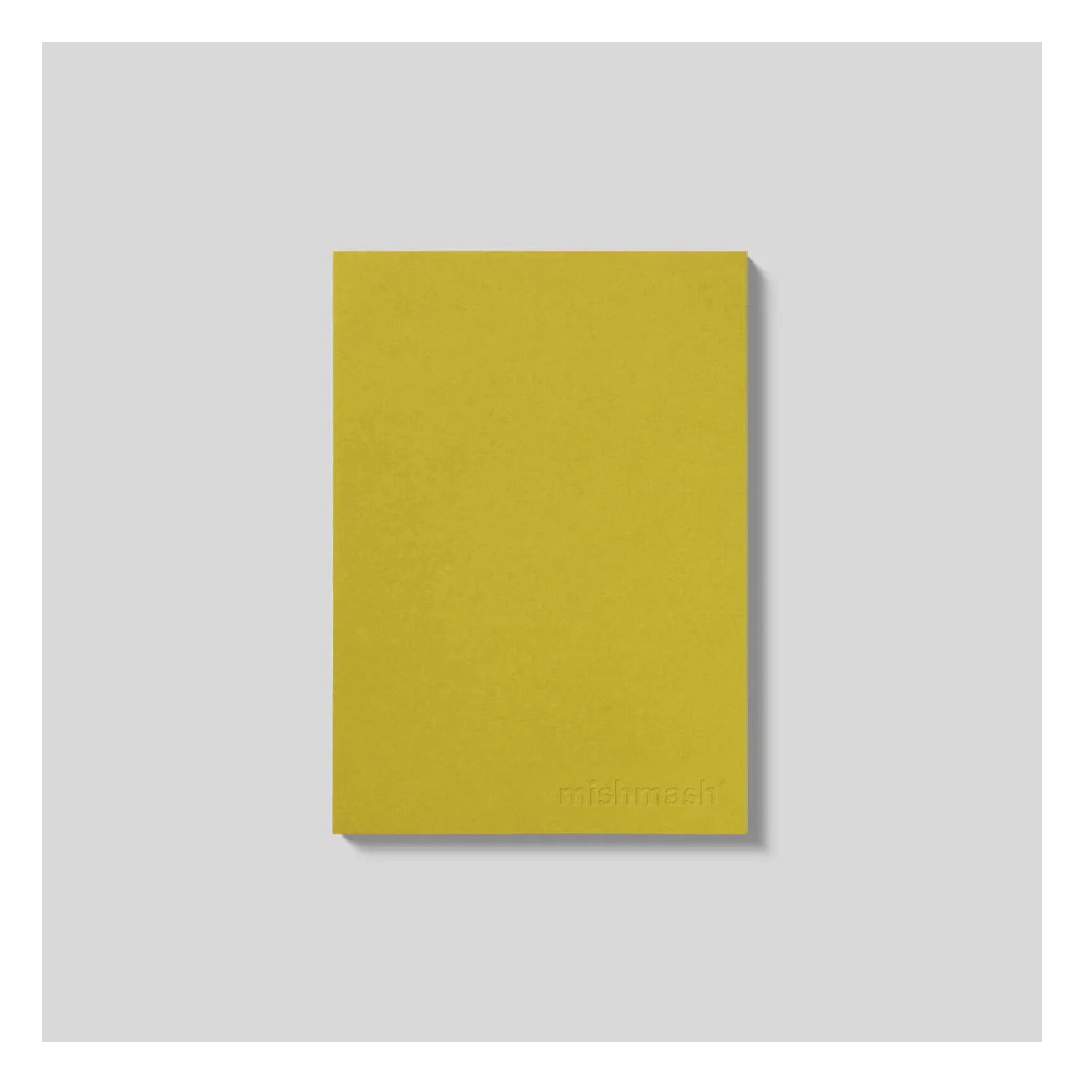 Notatnik w kratkę Naked A5 - mishmash - Chartreuse miękka okładka
