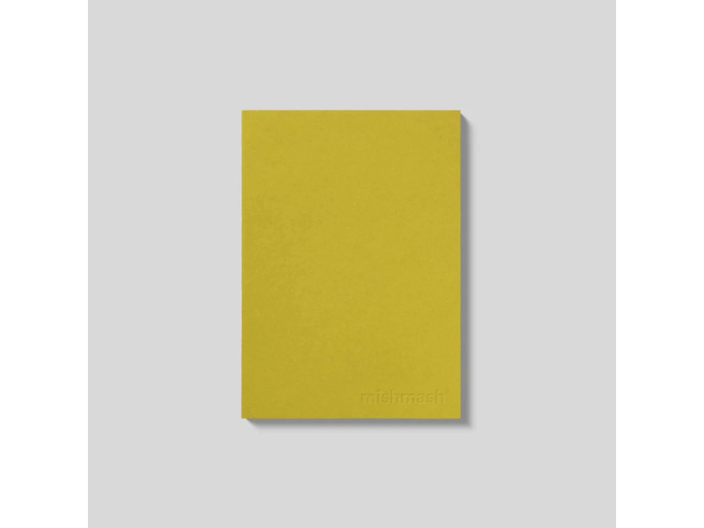 Squared notebook Naked A5 - mishmash - Chartreuse softcover