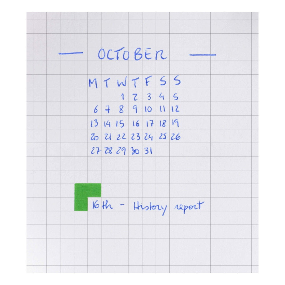 Squared notebook Naked A5 - mishmash - Chartreuse softcover