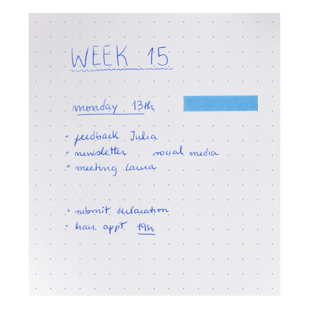 Dotted notebook Naked A6 - mishmash - Light Blue softcover