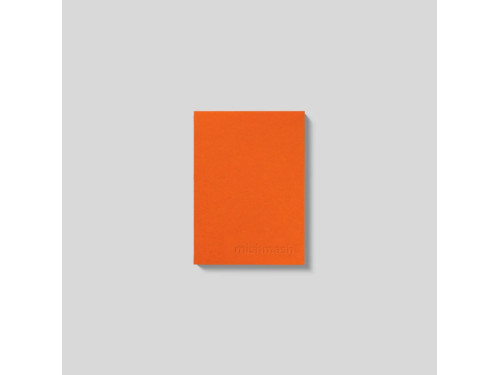 Ruled notebook Naked A6 - mishmash - Orange softcover