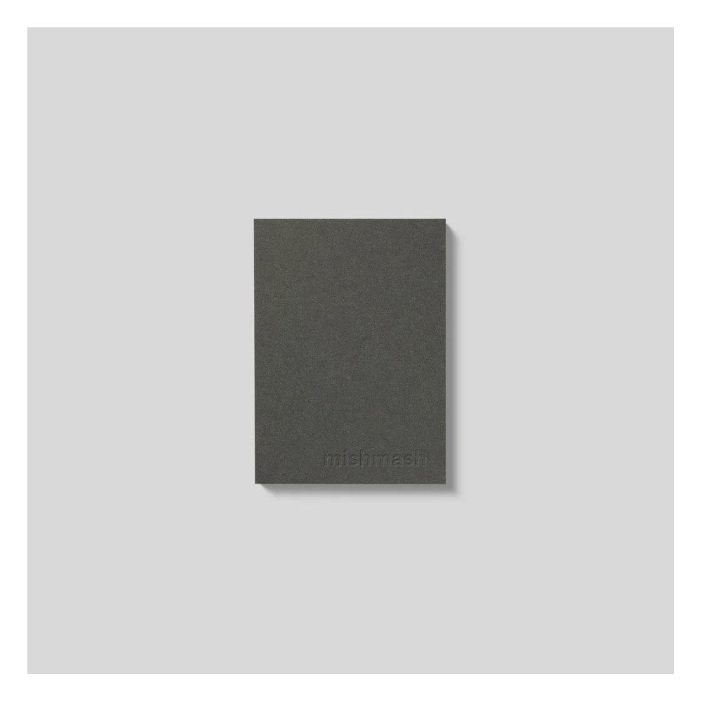 Ruled notebook Naked A6 - mishmash - Slate softcover