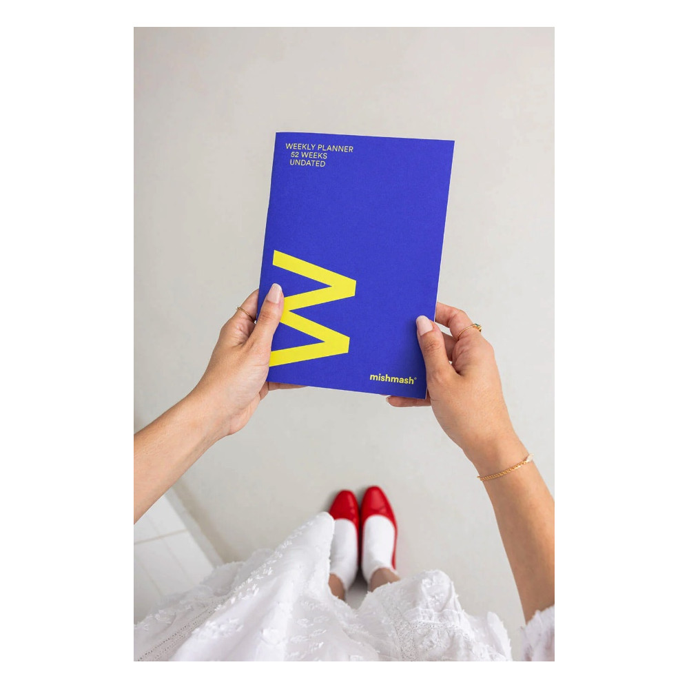 Weekly undated planner A5 - mishmash - Violet Blue