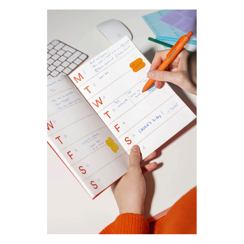 Weekly undated planner A5 - mishmash - Violet Blue